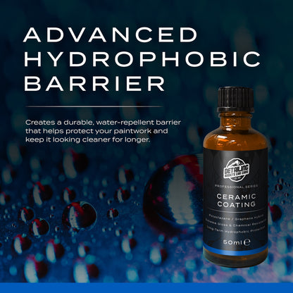 Ceramic Coating Prep & Protect Kit - Ceramic Coating 50ml + Paint Surface & Windscreen De-Waxer 100ml