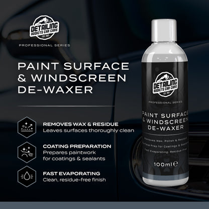 Ceramic Coating Prep & Protect Kit - Ceramic Coating 50ml + Paint Surface & Windscreen De-Waxer 100ml